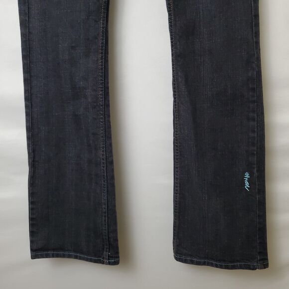 Coogi Womens Low Rise Straight Leg Jeans Size 9/10 Pink Blue Brown Embroidery - Picture 4 of 7